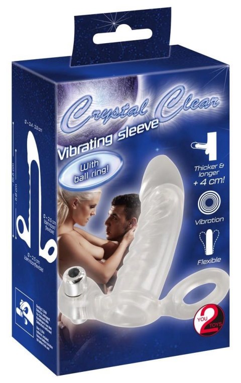 Crystal Clear Vibrating Sleeve Crystal Clear Vibrating Sleeve