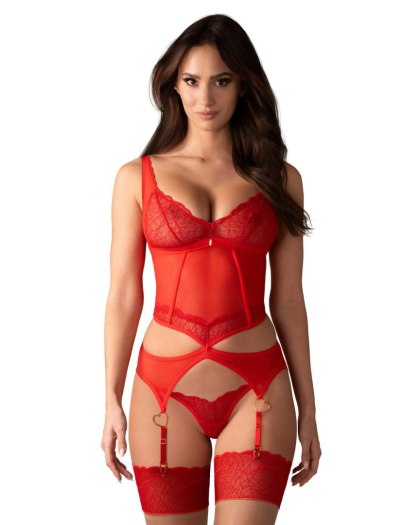 Obsessive - Cupide Desir gorset i stringi S/M