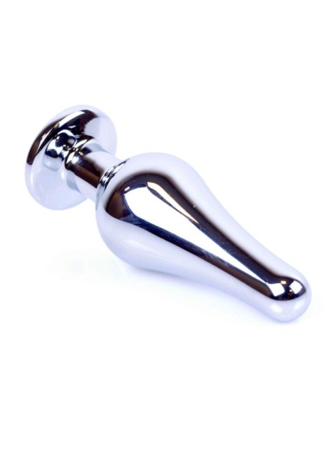 Plug-Jewellery Silver BUTT PLUG- Black Plug-Jewellery Silver BUTT PLUG- Black