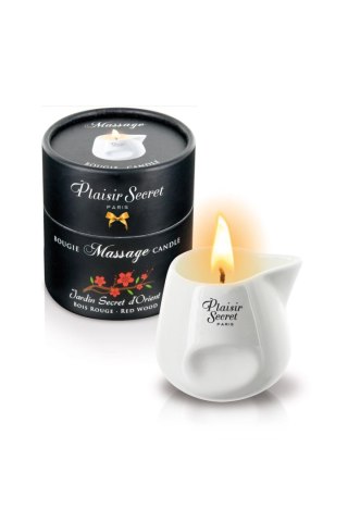 Plaisir Secret - Świeca do masażu - RED WOOD MASSAGE CANDLE 80M