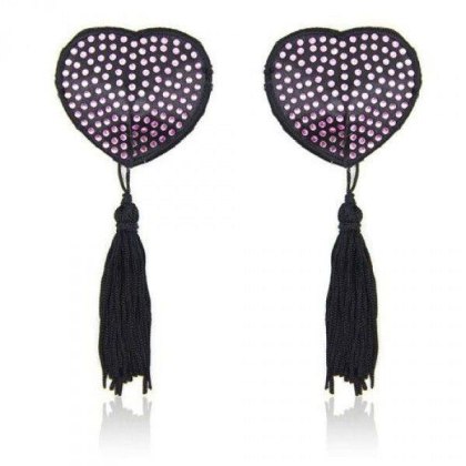 Nasutniki - Heart shine nipples tassels (rosa)
