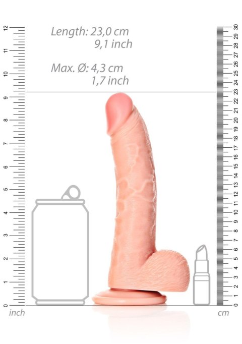 Curved Realistic Dildo Balls Suction Cup - 8""""/ 20,5 cm Curved Realistic Dildo Balls Suction Cup - 8""""/ 20,5 cm