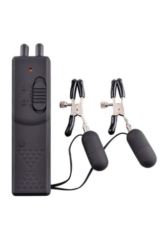 Wibrujące klipsy na sutki - FETISH FANTASY SERIES VIBRATING NIPPLE CLAMPS