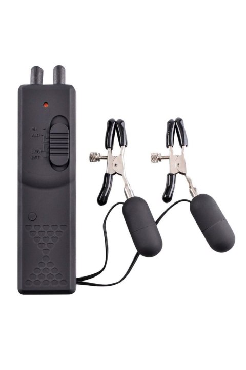 Wibrujące klipsy na sutki - FETISH FANTASY SERIES VIBRATING NIPPLE CLAMPS