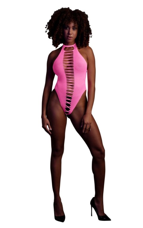 Ouch! - High-Cut Body - Neon Pink - XS/XL Ouch! - High-Cut Body - Neon Pink - XS/XL