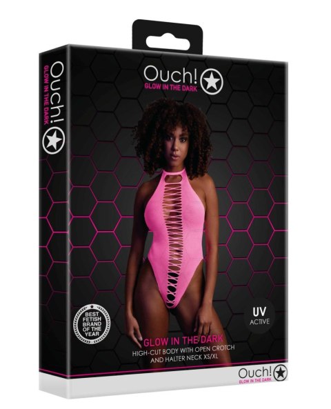 Ouch! - High-Cut Body - Neon Pink - XS/XL Ouch! - High-Cut Body - Neon Pink - XS/XL