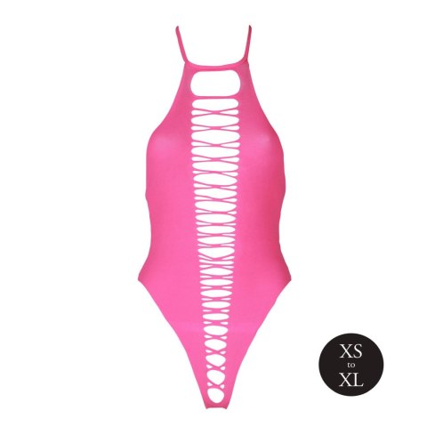 Ouch! - High-Cut Body - Neon Pink - XS/XL Ouch! - High-Cut Body - Neon Pink - XS/XL