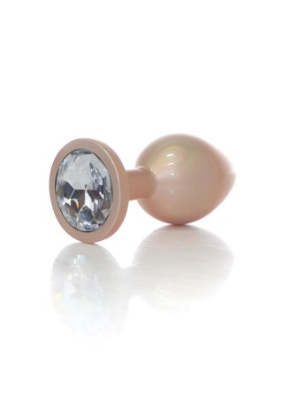 Plug - Jewellery Pearl Gold PLUG - Clear M