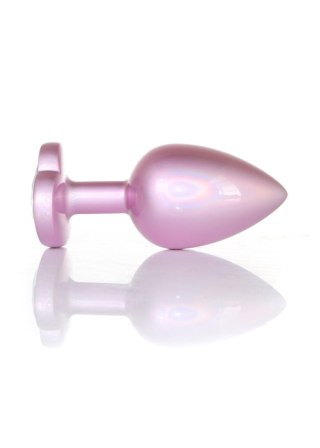 Plug - Jewellery Pearl Pink Heart PLUG - Clear L