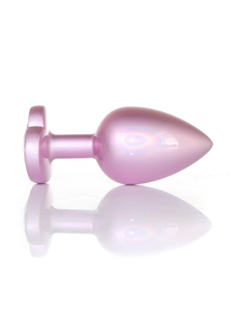 Plug - Jewellery Pearl Pink Heart PLUG - Clear L