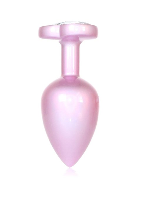 Plug - Jewellery Pearl Pink Heart PLUG - Clear L
