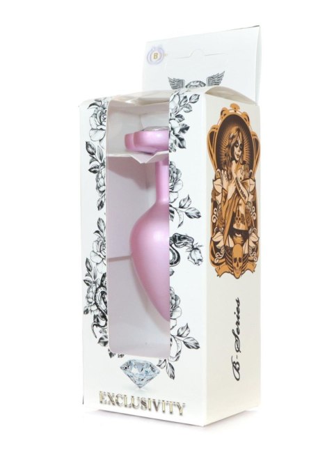 Plug-Jewellery Pearl Pink Heart PLUG- Clear M Plug-Jewellery Pearl Pink Heart PLUG- Clear M