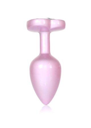 Plug - Jewellery Pearl Pink Heart PLUG - Clear S