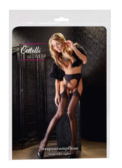 Cottelli - Rajstopy - Sex Tights black S/M