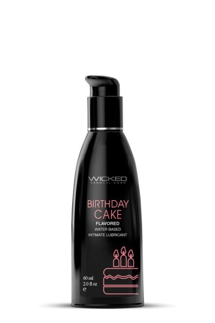 WICKED - Lubrykant smakowy na bazie wody - BIRTHDAY CAKE 60ML
