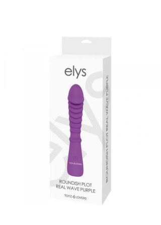 Wibrator - VIBRATORE DESIGN ELYS - ROUNDISH PLOT REAL WAVE PURPLE