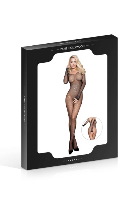 Paris Hollywood - Bodystocking BLACK STRASS JUMPSUIT (Size: TU)