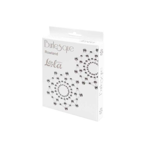 Naklejki na ciało - Chest Stickers Burlesqe Rowland White