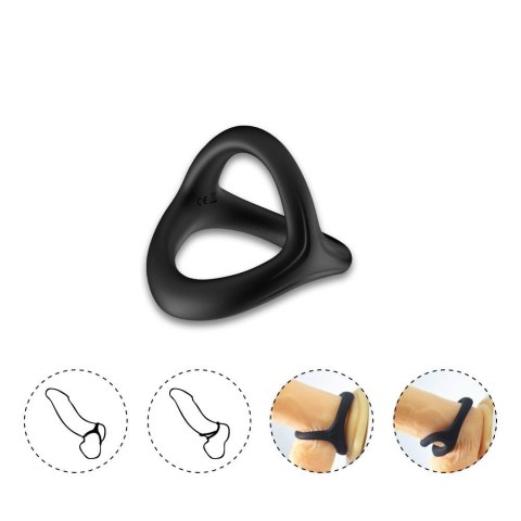 Pierścień erekcyjny potrójny - Tresor black - WYPRZEDAŻ Pierścień erekcyjny potrójny - Tresor black - WYPRZEDAŻ