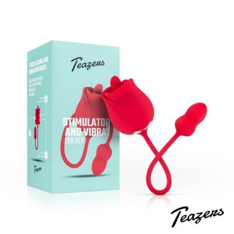 Teazers Rose Vibrator and Clitoris Stimulator Teazers Rose Vibrator and Clitoris Stimulator