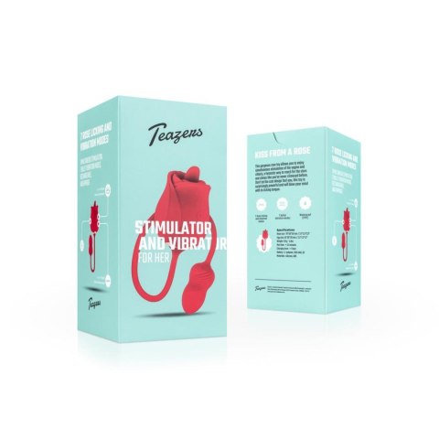 Teazers Rose Vibrator and Clitoris Stimulator Teazers Rose Vibrator and Clitoris Stimulator