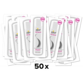 Pjur - Żel na bazie silikonu - pakiet 50 szt. po 1,5 ml - pjur Woman silicone personal lubricant
