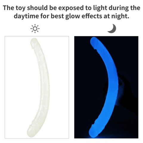Dildo świecące w ciemności - 14.5'' Lumino Play Double Dildo