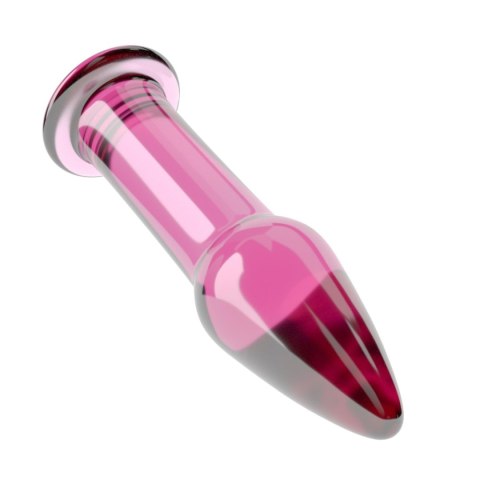 Korek analny szklany 5" Glass Romance Black