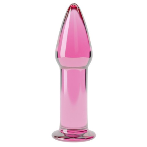 Korek analny szklany 5" Glass Romance Black