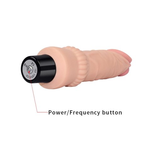 REAL SOFTEE Vibrating Dildo 7.8"