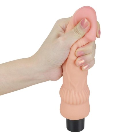 REAL SOFTEE Vibrating Dildo 7.8"