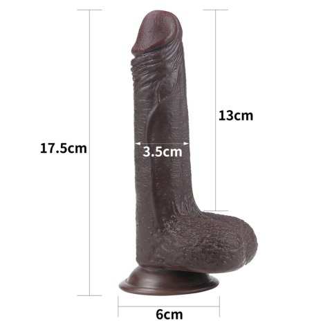 7'' Sliding Skin Dual Layer Dong - Black 7'' Sliding Skin Dual Layer Dong - Black