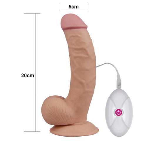 Dildo 8.5" The Ultra Soft Dude Vibrating