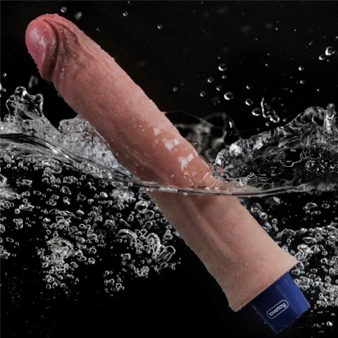 REAL SOFTEE Rechargeable Silicone Vibrating Dildo 9.5"