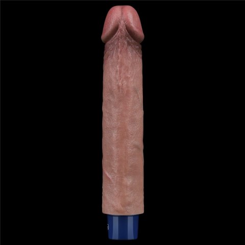 REAL SOFTEE Rechargeable Silicone Vibrating Dildo 9"