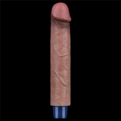 REAL SOFTEE Rechargeable Silicone Vibrating Dildo 9"
