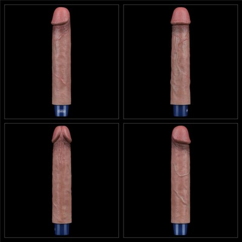 REAL SOFTEE Rechargeable Silicone Vibrating Dildo 9"