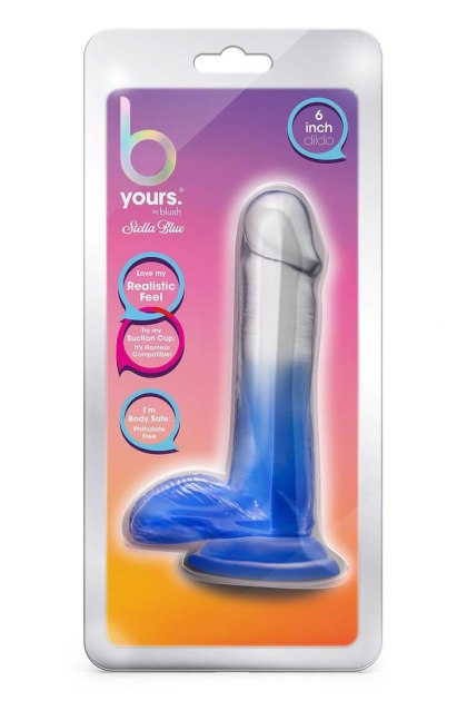 B YOURS STELLA BLUE 6" DILDO BLUE