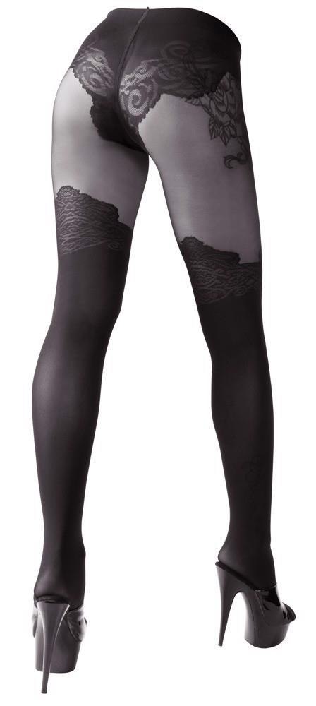 Cottelli - Rajstopy - Crotchless Tights 6