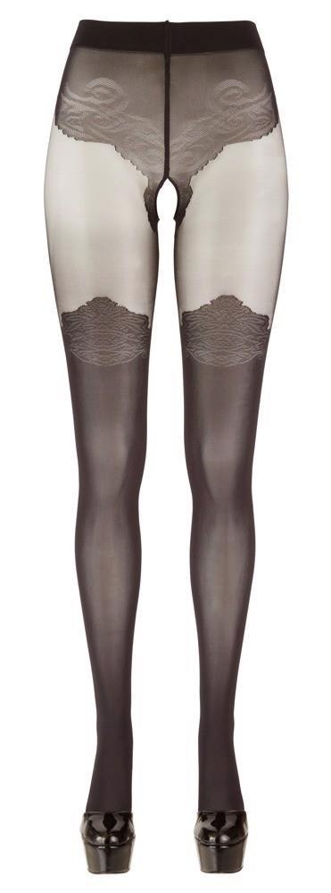 Cottelli - Rajstopy - Crotchless Tights 6
