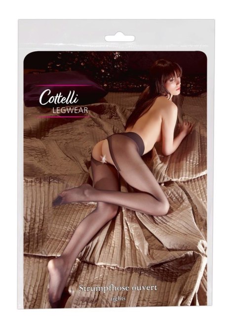 Cottelli - Rajstopy - Crotchless Tights black 3