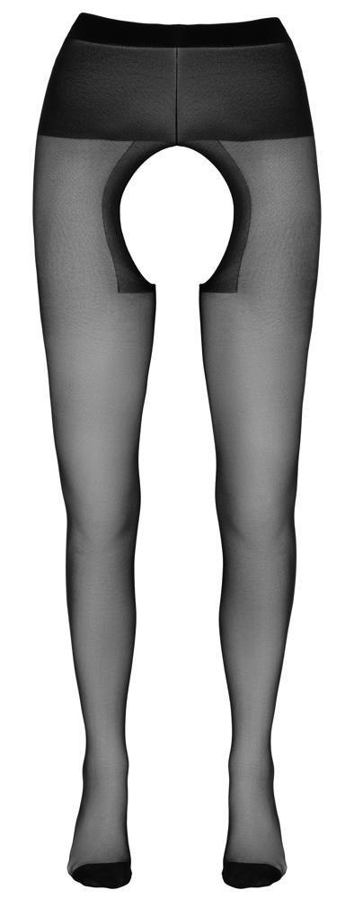 Cottelli - Rajstopy - Crotchless Tights black 3