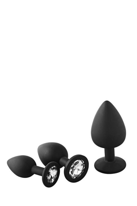 Zestaw 3 korków analnych - FANTASSTIC ANAL TRAINING KIT WHT STONE