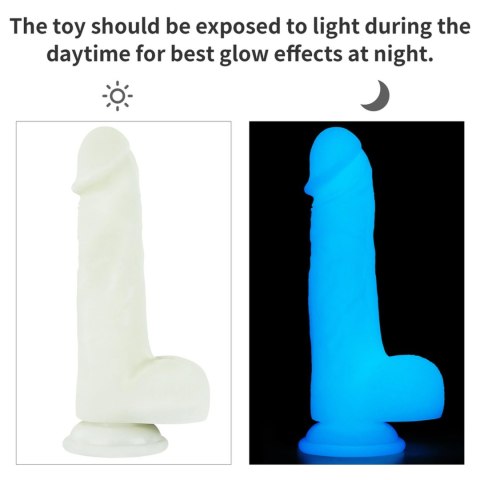Dildo świecące w ciemności - 8" Lumino Play Dildo