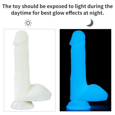 Dildo świecące w ciemności - 8" Lumino Play Dildo
