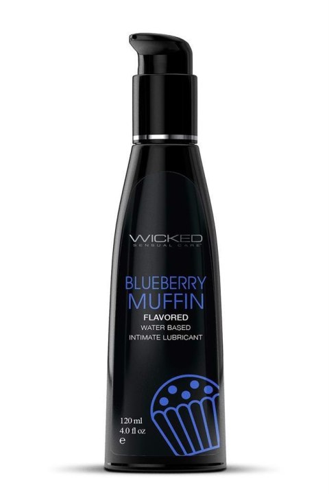 WICKED - Lubrykant smakowy na bazie wody - AQUA BLUEBERRY MUFFIN LUBE 120ML
