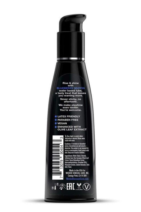 WICKED - Lubrykant smakowy na bazie wody - AQUA BLUEBERRY MUFFIN LUBE 120ML
