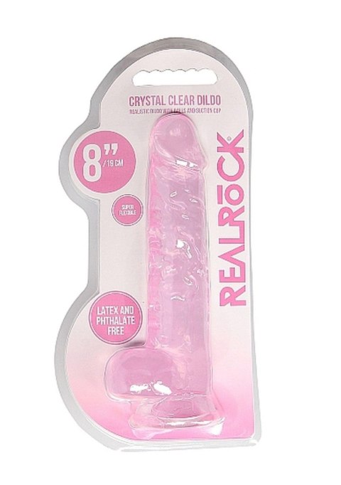8"" / 20 cm Realistic Dildo With Balls - Pink 8"" / 20 cm Realistic Dildo With Balls - Pink