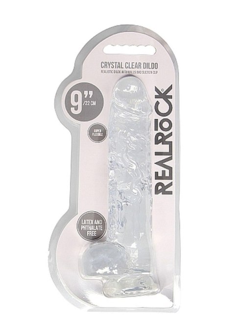 9"" / 23 cm Realistic Dildo With Balls - Transparent 9"" / 23 cm Realistic Dildo With Balls - Transparent
