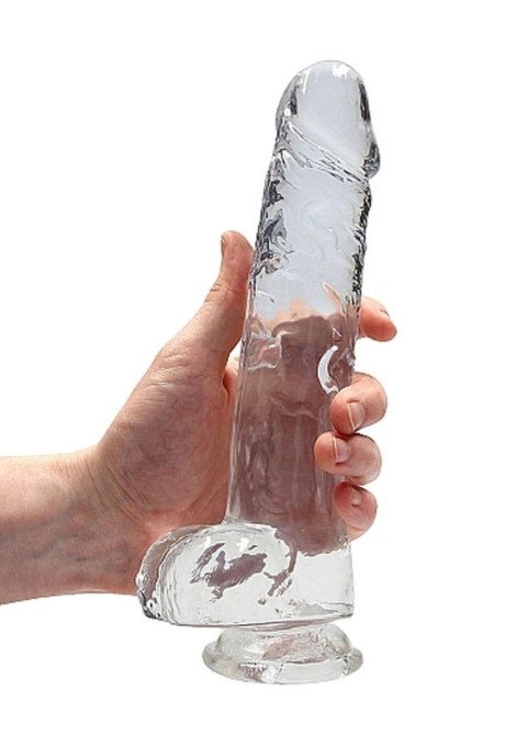 9"" / 23 cm Realistic Dildo With Balls - Transparent 9"" / 23 cm Realistic Dildo With Balls - Transparent